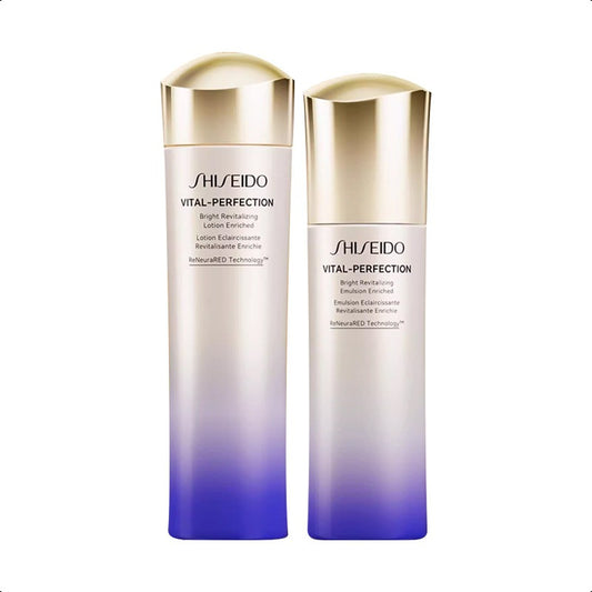 SHISEIDO VITAL PERFECTION Bright Revitalizing Emulsion Enriched 100mL+Lotion 150ml