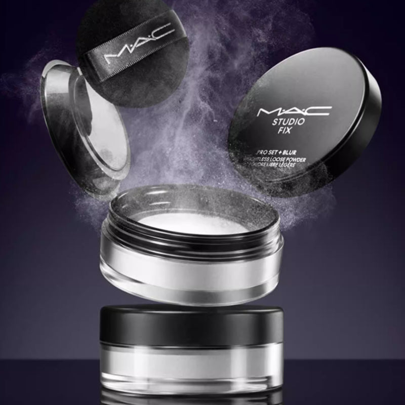 MAC Studio Fix Pro Set + Blur Weightless Loose Powder Lavender 24-Hour Long-Lasting Wear