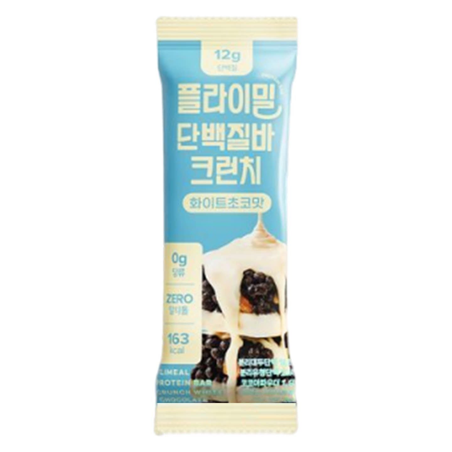 Flimeal Zero Sugar Black and White Chocolate Protein Crisp Bar Satiety Meal Replacement Low Calorie High Protein 40g/bar