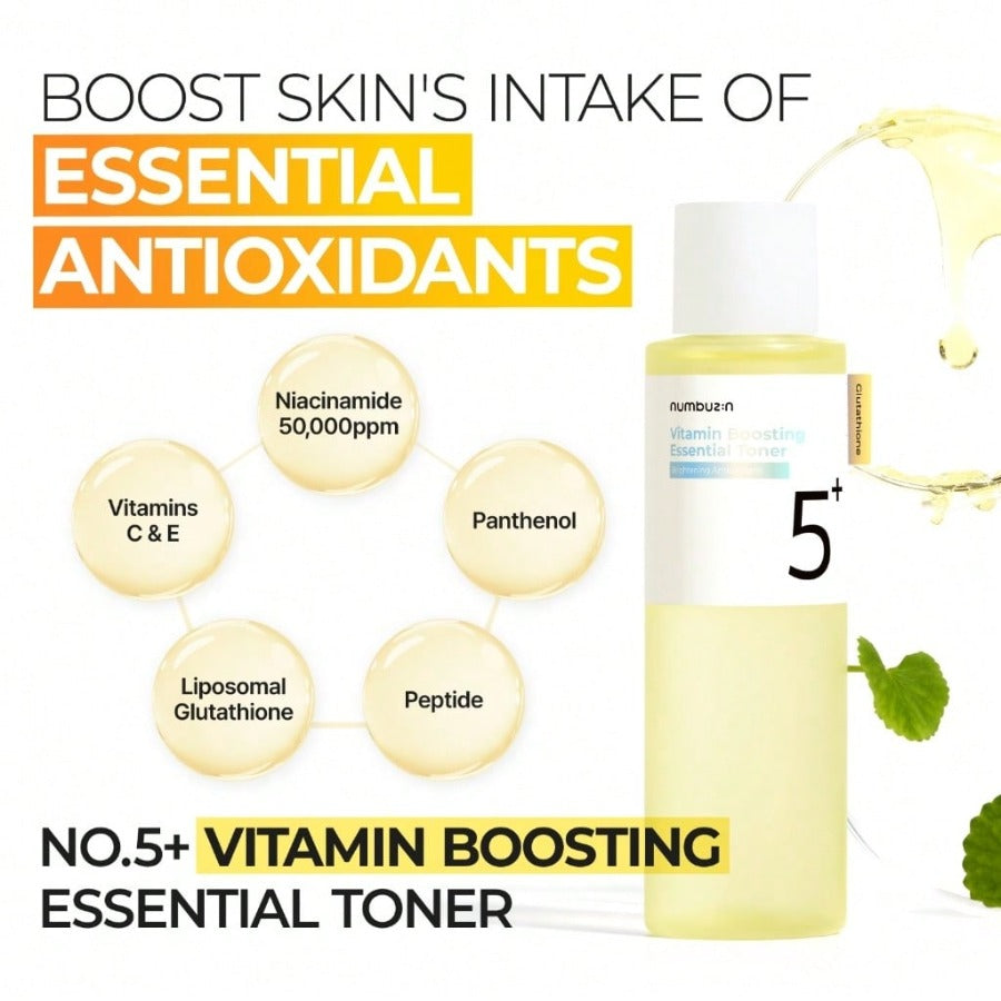 Numbuzin No.5+ Vitamin Boosting Essential Toner 200ml