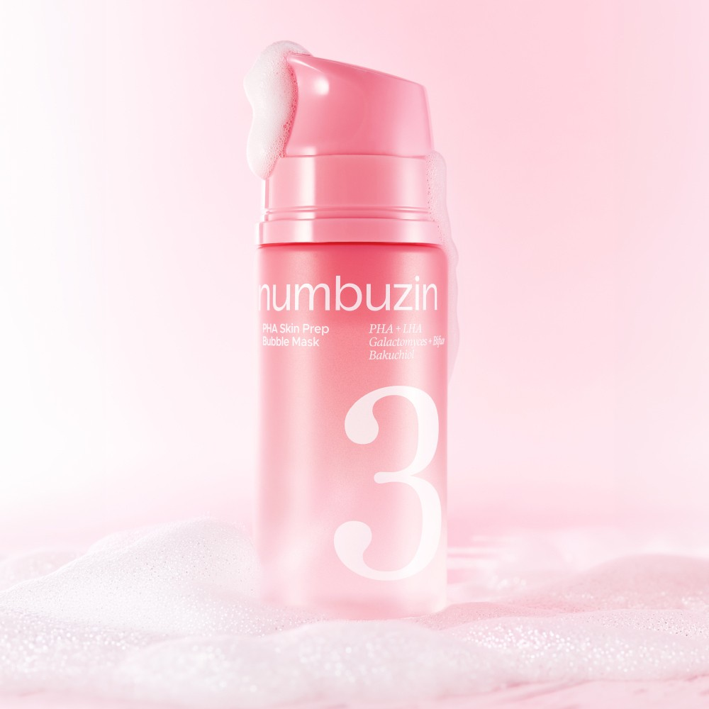 Numbuzin No.3 Smooth Texture PHA Prep Bubble Pack 90ml