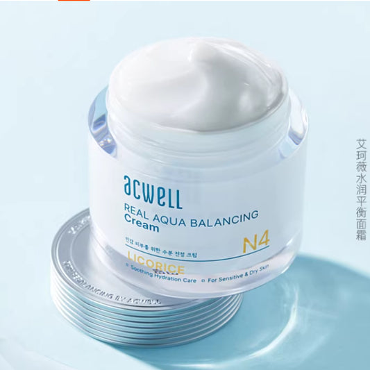 ACWELL Real Aqua Balancing Cream N4 oily sensitive skin moisturizer