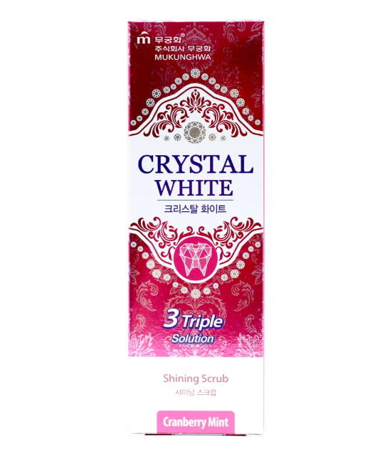 MUKUNGHWA Crystal White Shining Scrub Toothpaste, Cranberry Mint 110g