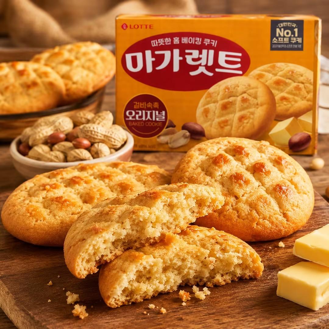 Lotte Margaret Cream Peanut Soft Cookies 176g