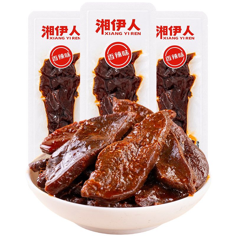 Xiangyi Spicy Hand-cut Dried Meat, Braised Meat Dried Product 12g*5pack