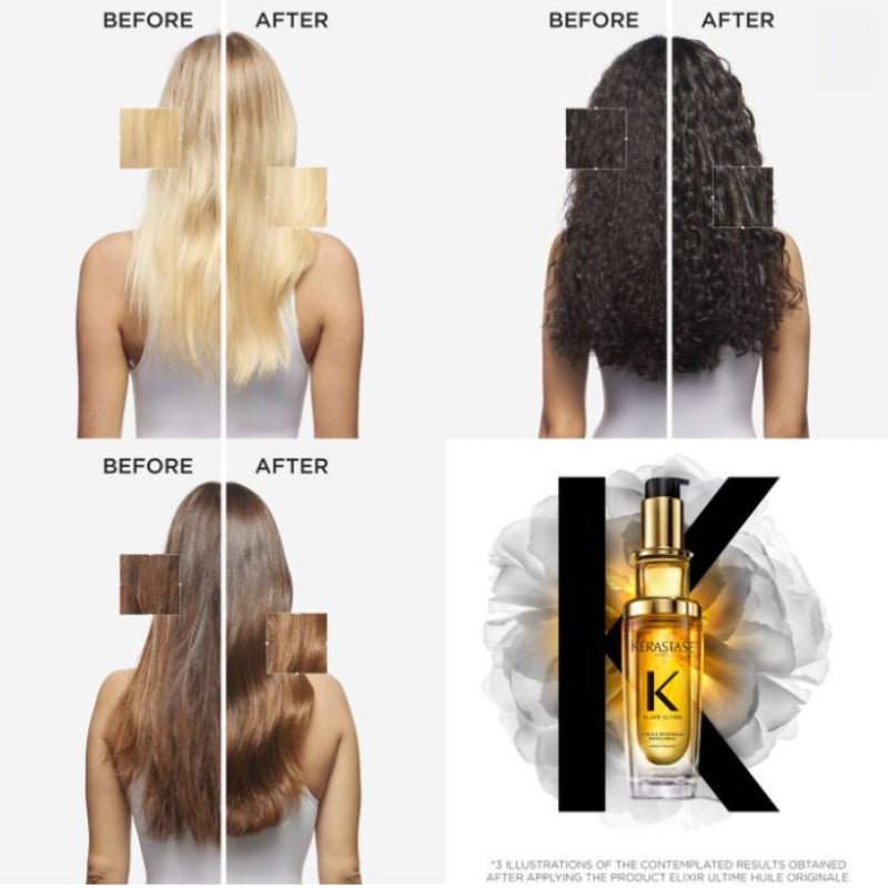 Kérastase New Camellia Hair Oil, Repairs, Nourishes, Anti-Frizz, Smooths75ml