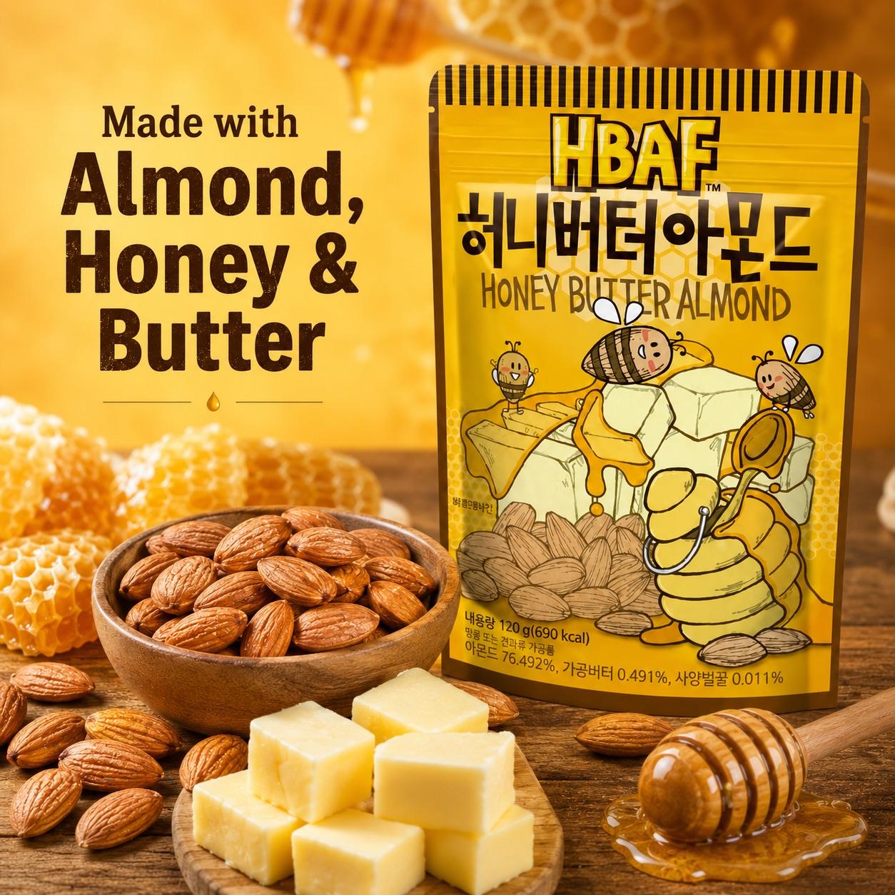 HBAF Honey Butter Almond 120g