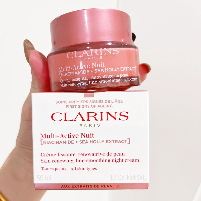 Clarins Multi-Active Nuit (Niacinamide + Sea Holly Extract) Day Night Cream  All Type Skin  -50ML