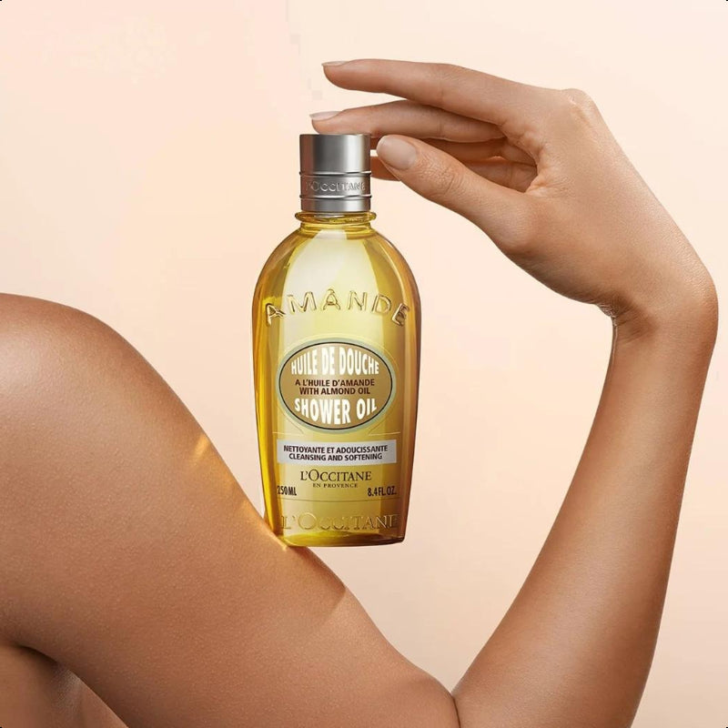 L'OCCITANE Cleansing & Softening Almond Shower Oil 250/500ml, Nourishing Skincare