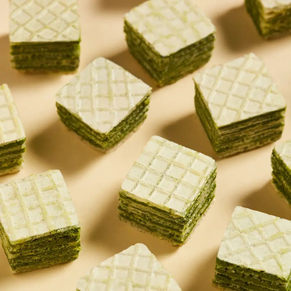 OSULLOC Green Tea Wafers Cube 100g