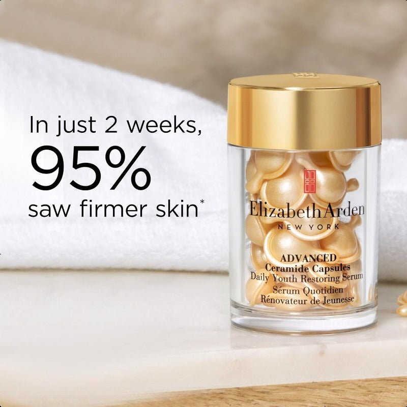 Elizabeth Arden Advanced Ceramide Daily Youth Restoring Serum Capsules (30 Pieces)，Two Options: Moisturizing / Refreshing