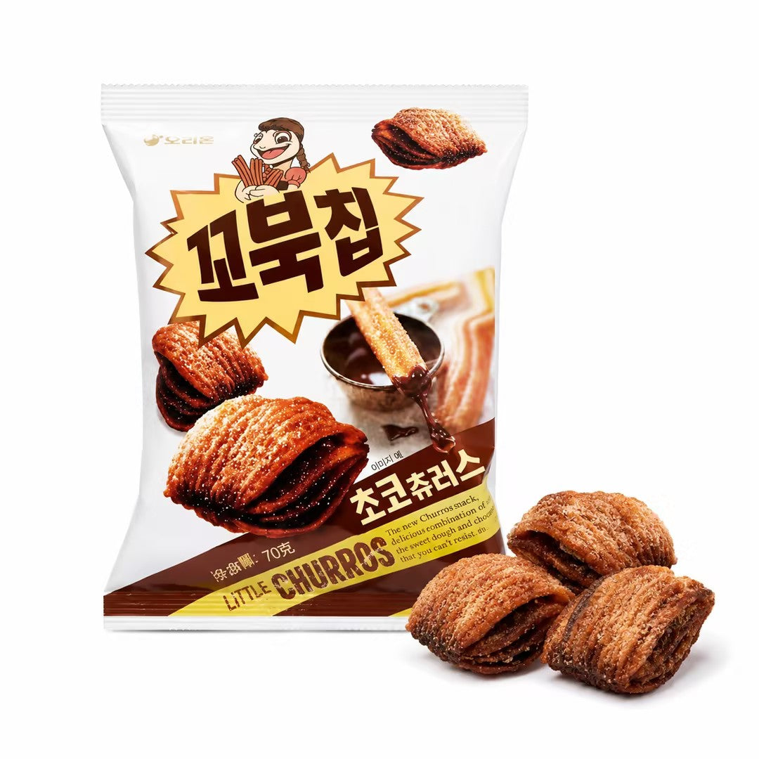 Orion Tortoise‑Shaped Chocolate Chips 70g chocolate‑flavor crispy puffed snacks