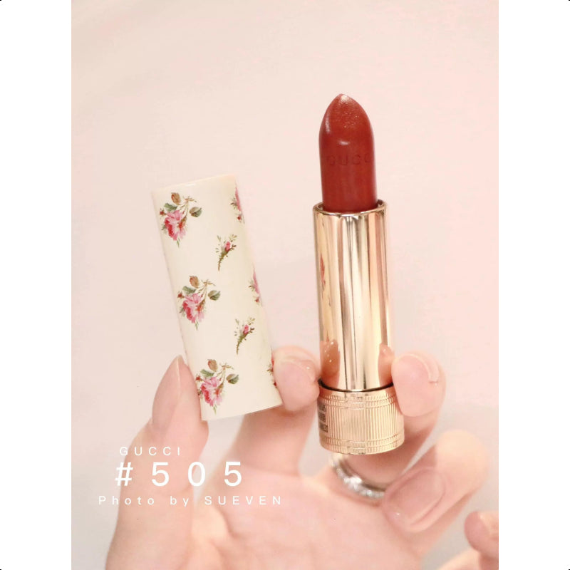 GUCCI BEAUTY Rouge a Levres Voile Goldie Red#505 Lipstick Lip Colour 3.5g New
