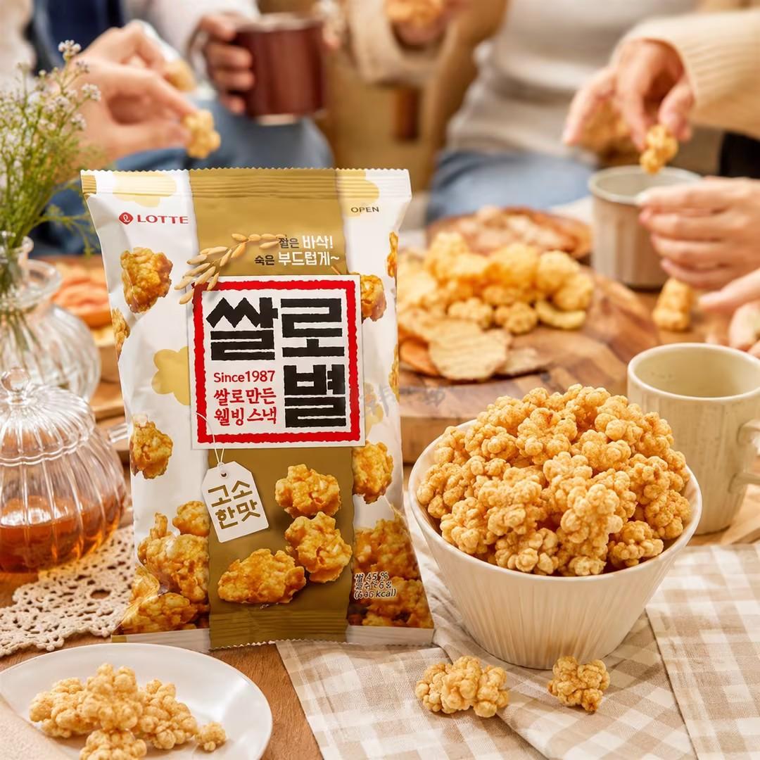 Lotte Savory Rice‑Puffed Snack 78g