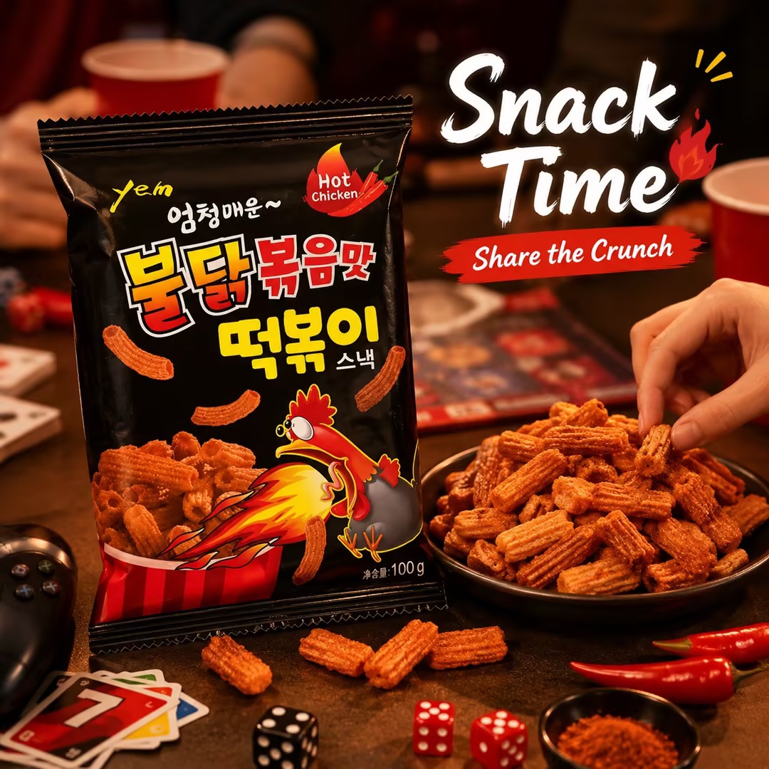 YEM lobster-flavored rice cake strips + turkey-flavored rice cake strips + spicy turkey-flavored rice cake strips 100g/bag