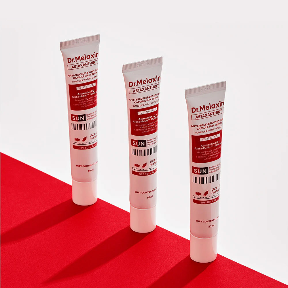 Dr.Melaxin Astaxanthin Anti-Freckles & Whitening Capsule Sun Cream SPF50+PA+++ 50ml
