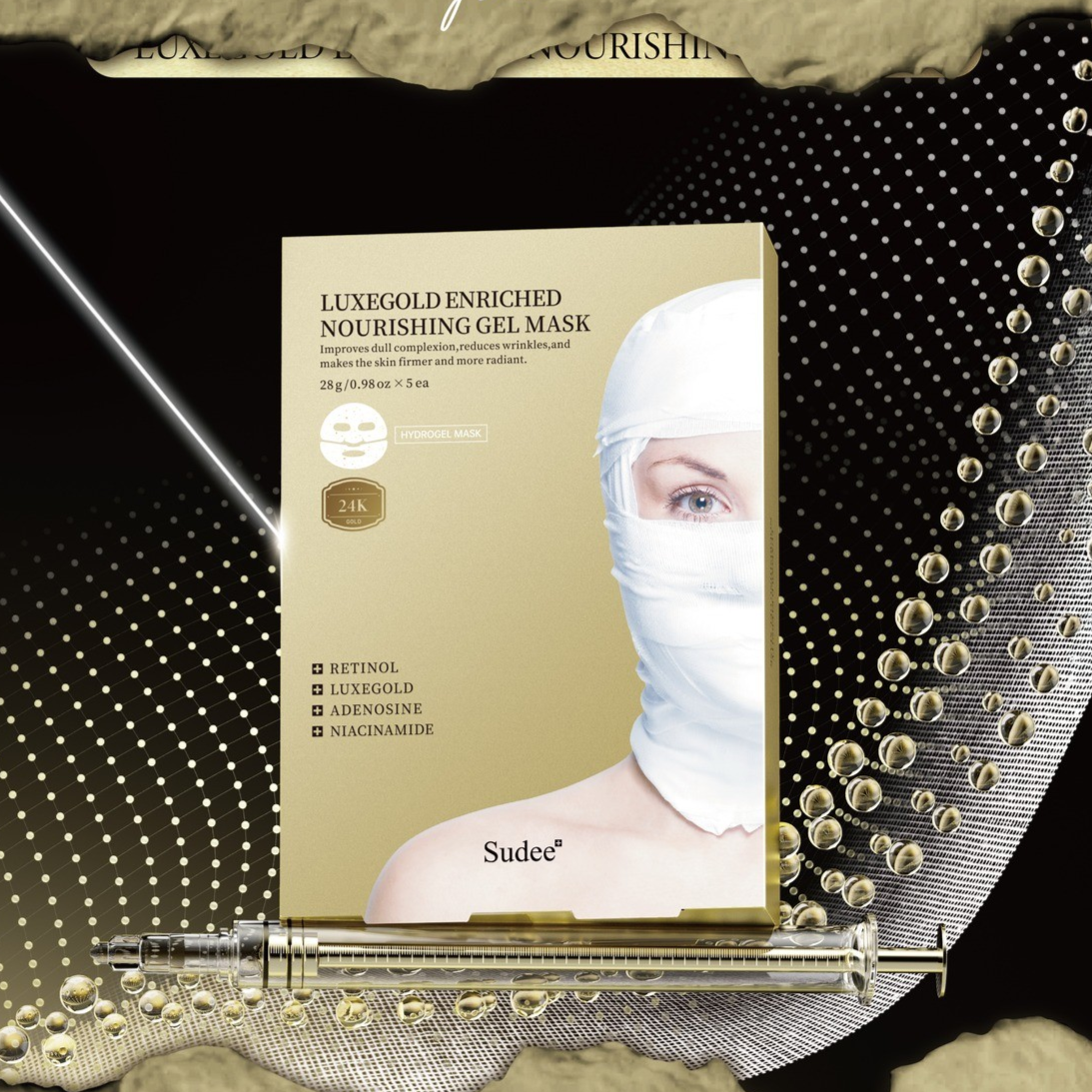 SUDEE New Gold Mask 1Box/5PCS (Anti-Wrinkle & Fine Line Reduction)