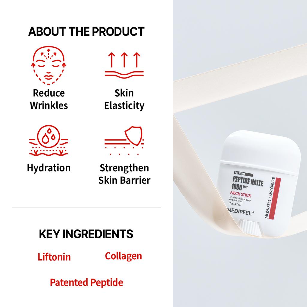 MEDIPEEL  Premium Peptide Naite 1000 Shot Neck Stick 20g