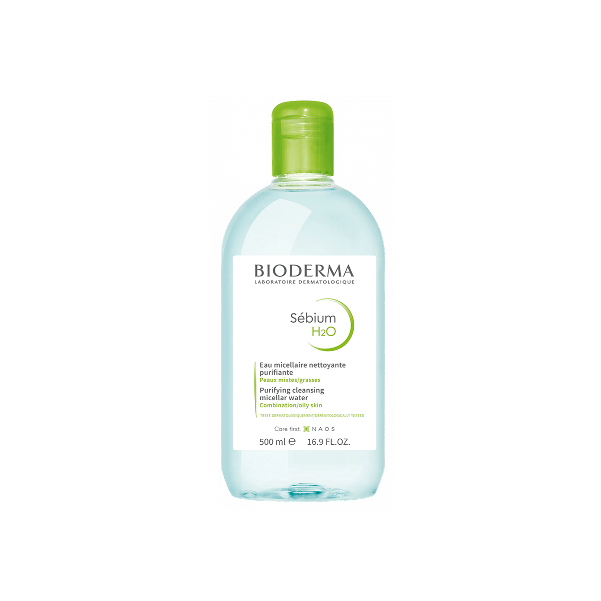 BIODERMA Sebium H2O Purifying Micellar Water Cleansing Makeup Remover For Combo to Oily Skin 500ml