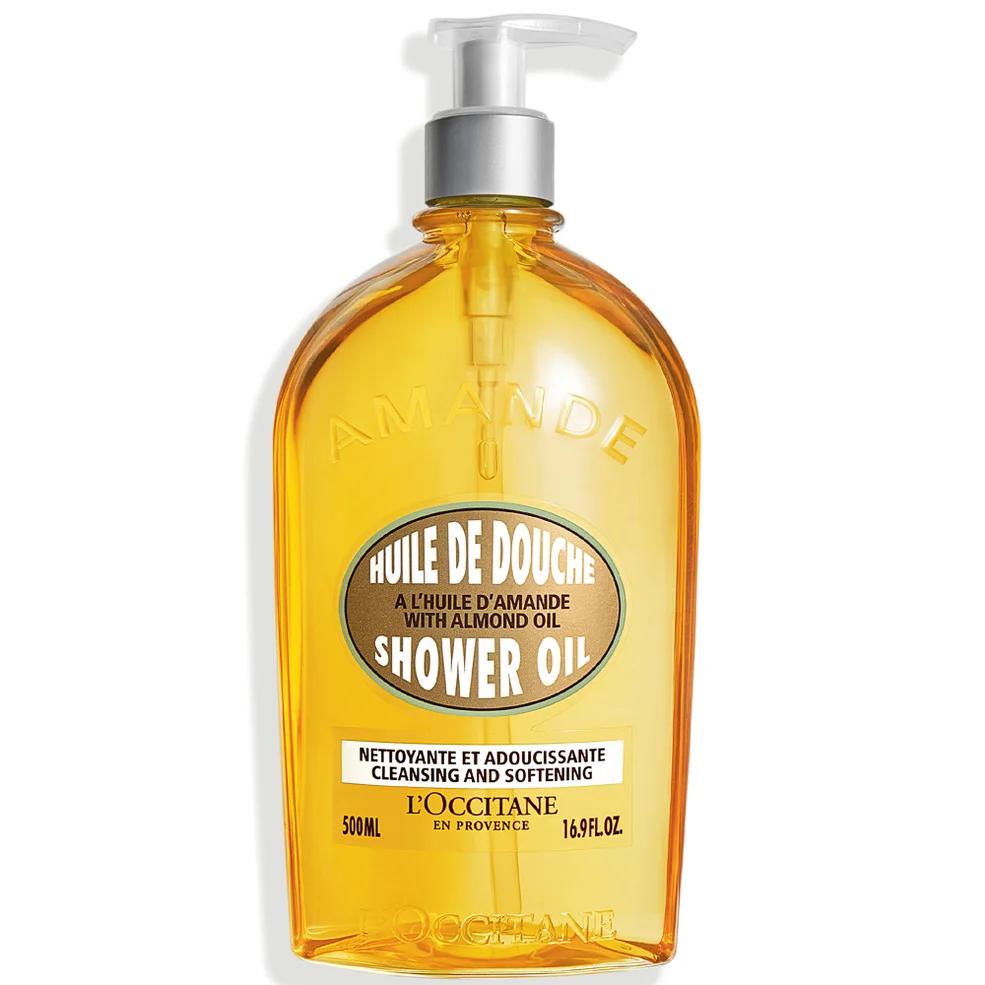 L'OCCITANE Cleansing & Softening Almond Shower Oil 250/500ml, Nourishing Skincare