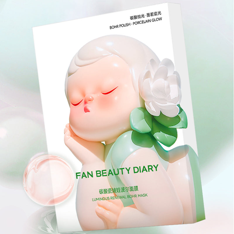FAN BEAUTY DIARY Carbonated Porcelain Doll Bubble Mask X5pcs