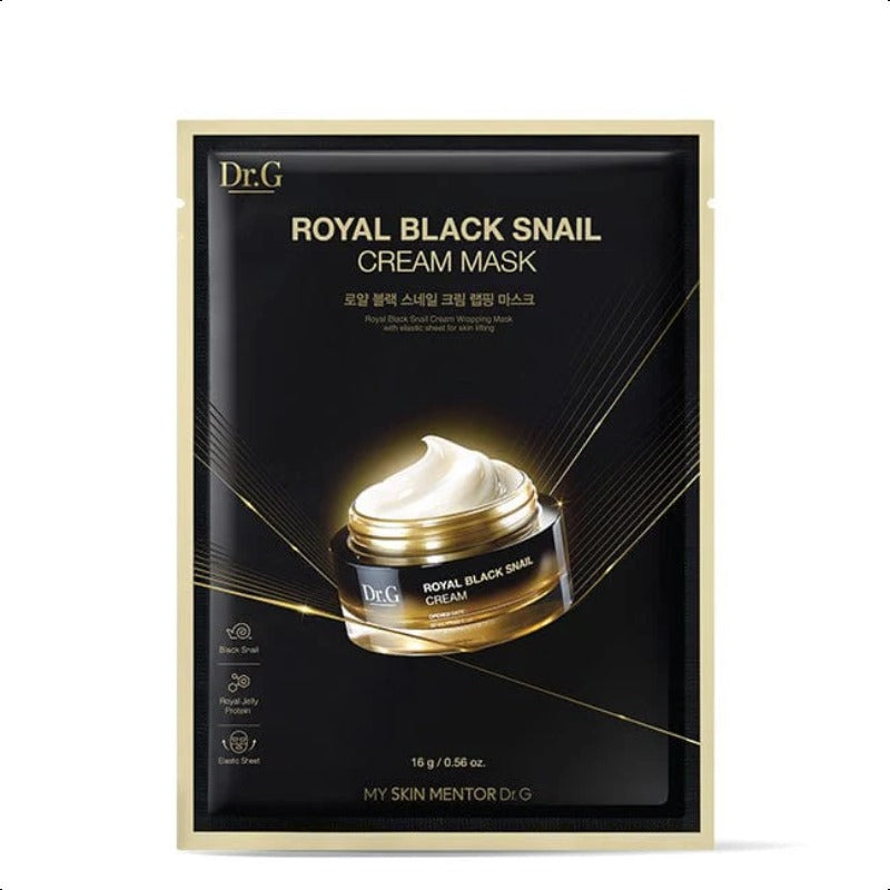 DR.G ROYAL BLACK SNAIL CREAM MASK 5PCS