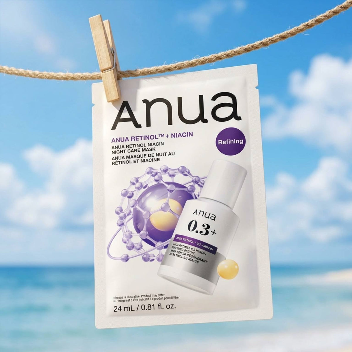 Anua - Retinol Niacin Night Care Mask 6ea