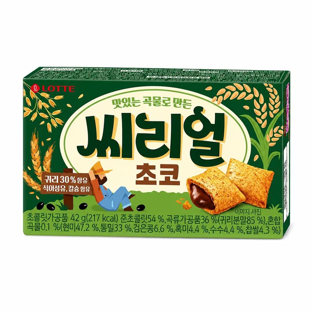 Lotte Buckwheat Compound Chocolate Coated Biscuits 42g