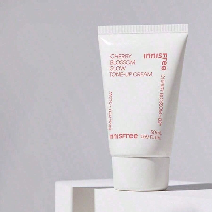 Innisfree Jeju Cherry Blossom Tone-Up Cream (50ml / 1.69 Fl.Oz) – Brightening & Hydrating Face Cream For Radiant, Even-Toned Skin