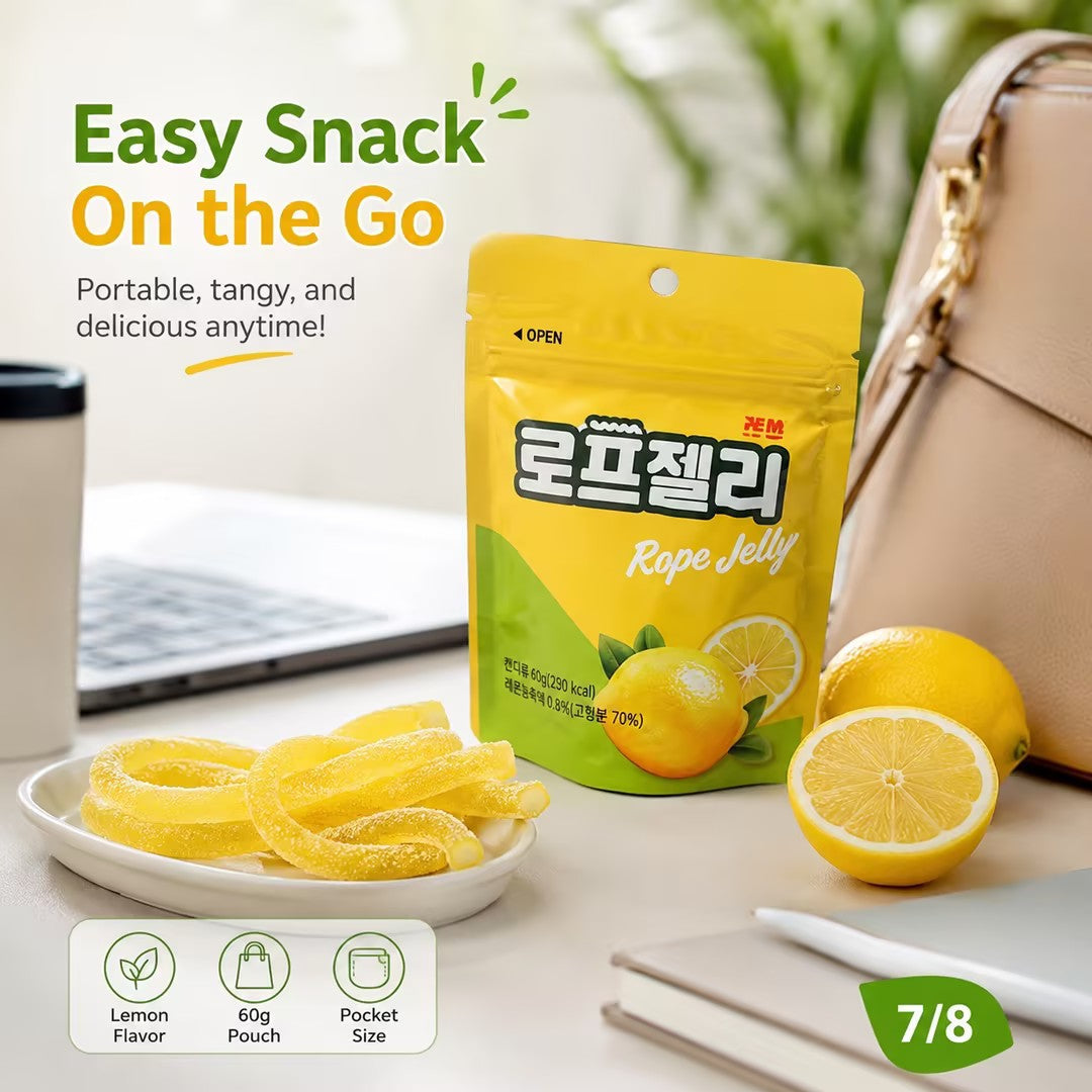 YEM 可乐味长条糖60g+柠檬味长条糖60g+苹果味立方体填充软糖70g