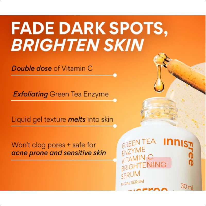 Innisfree Vita C Green Tea Enzyme Brightening Serum 30ml