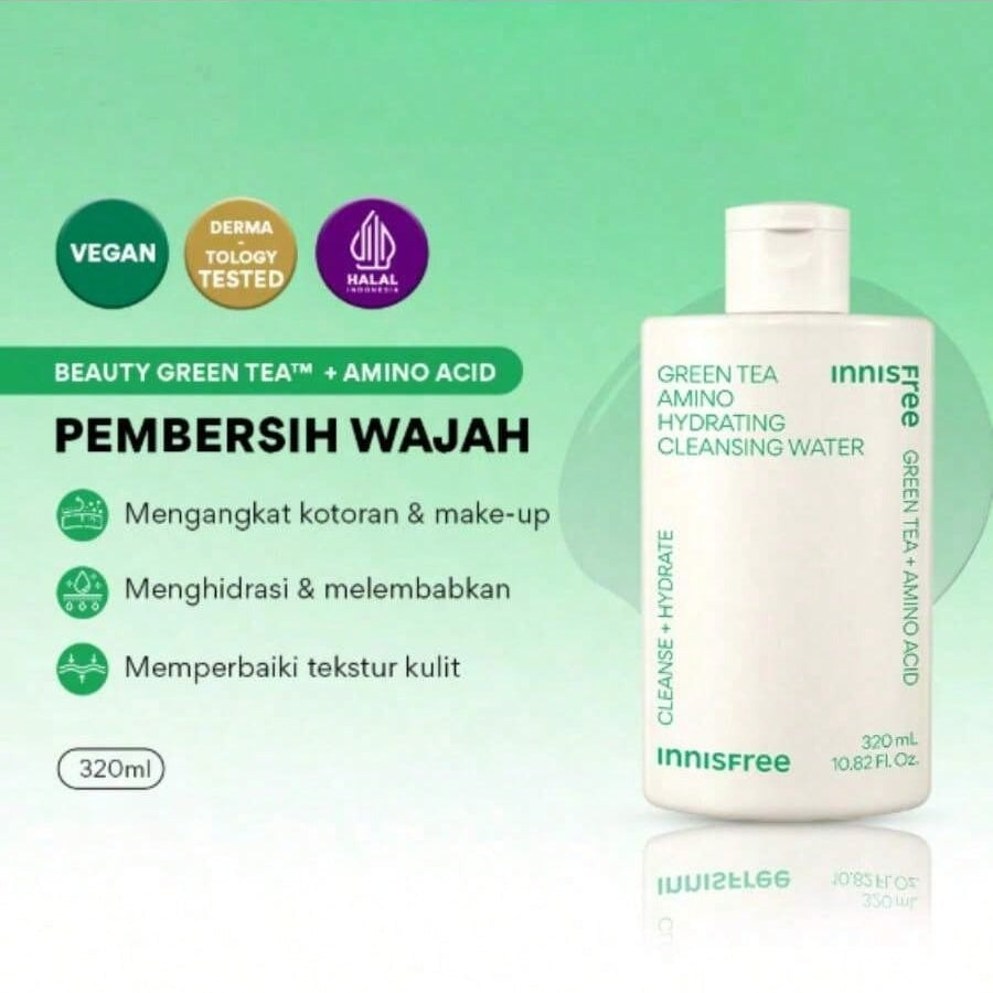 Innisfree Green Tea Amino Hydrating Cleansing Water 320ml *2023 NEW