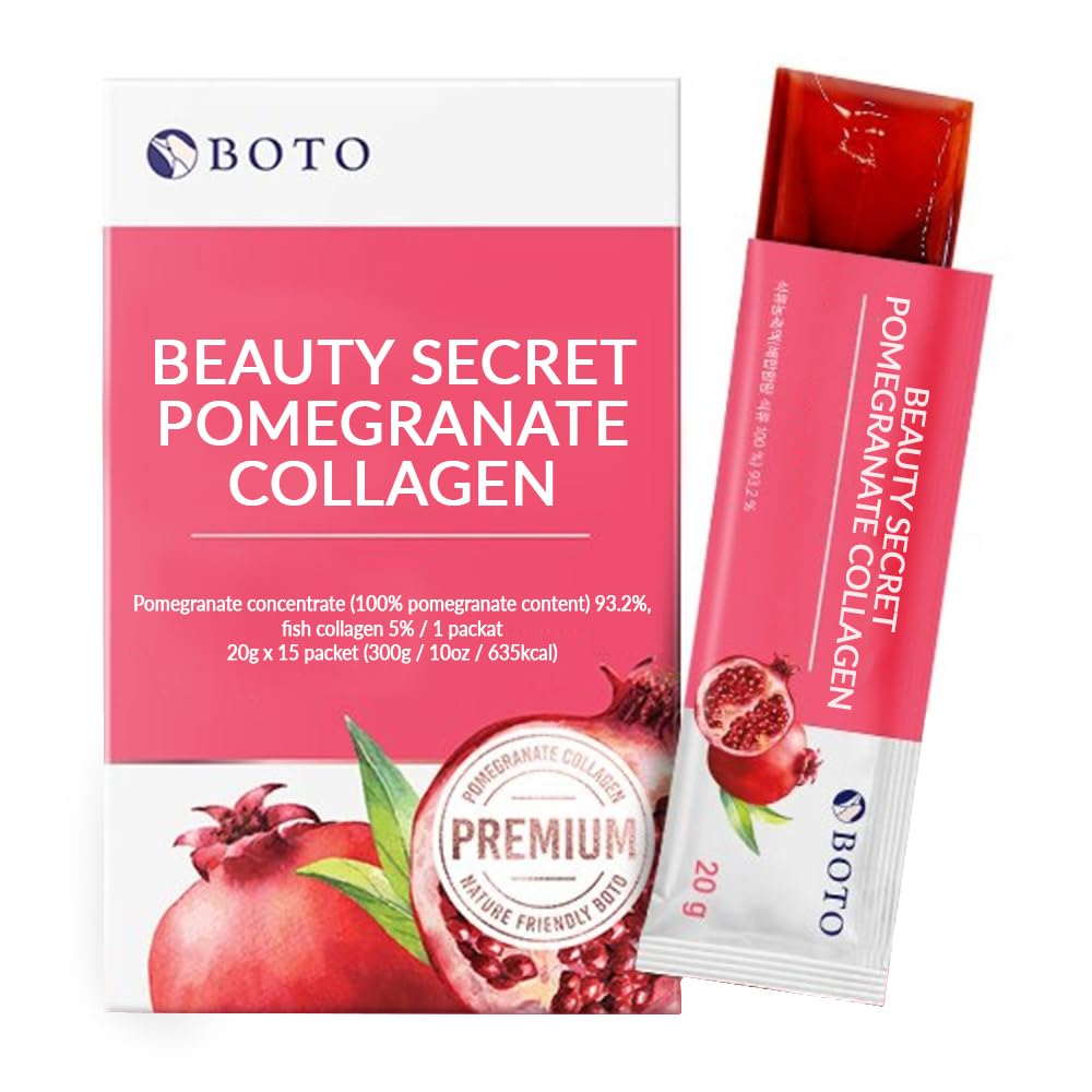 BOTO Beauty Secret Pomegranate Collagen Jelly 20g X 15 Sticks