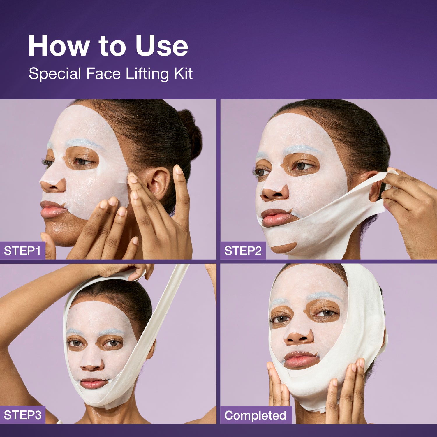 No.9 NAD+ BIO Lifting-sil Full Face Mask (4 Sheets + Lifting Band)