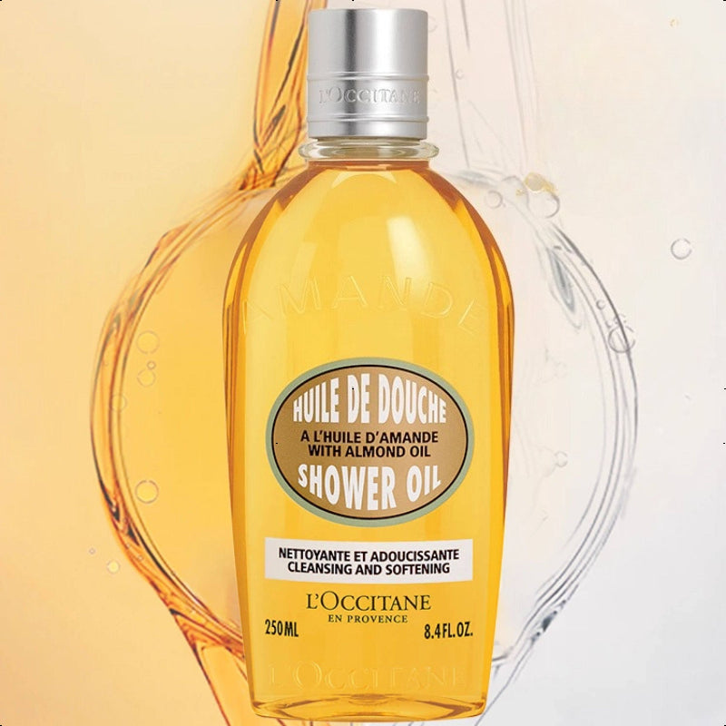 L'OCCITANE Cleansing & Softening Almond Shower Oil 250/500ml, Nourishing Skincare