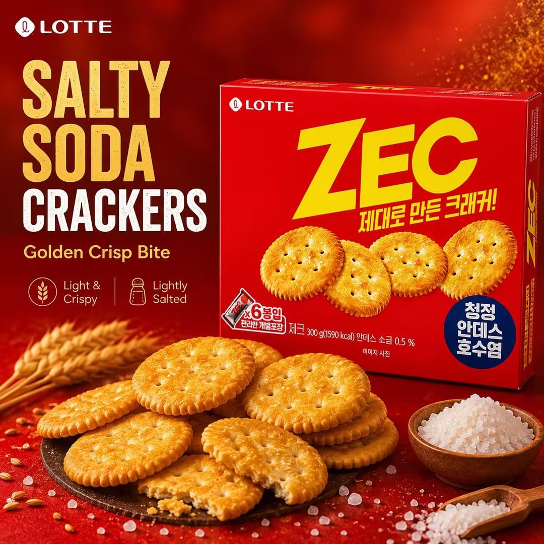 Lotte ZEC Salty Soda Crackers 300g