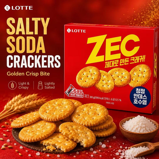 Lotte ZEC Salty Soda Crackers 300g
