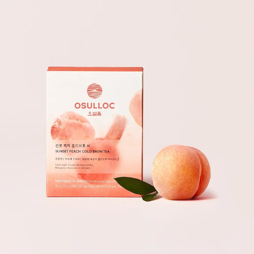 OSULLOC Sunset Peach Cold Brew Tea 2.5g×20 Tea Bags 50g