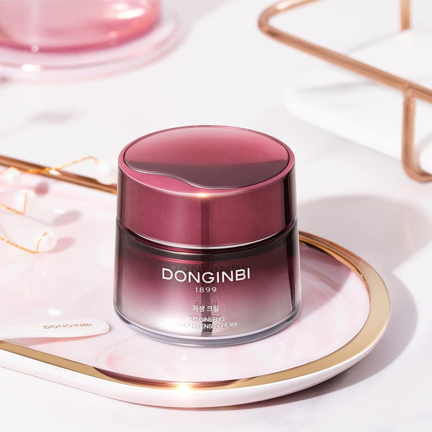Donginbi Red Ginseng Daily Defense Cream 25ml- Firming Cream for Loose Surface, Face Moisturizer for Skin Barrier Repair,