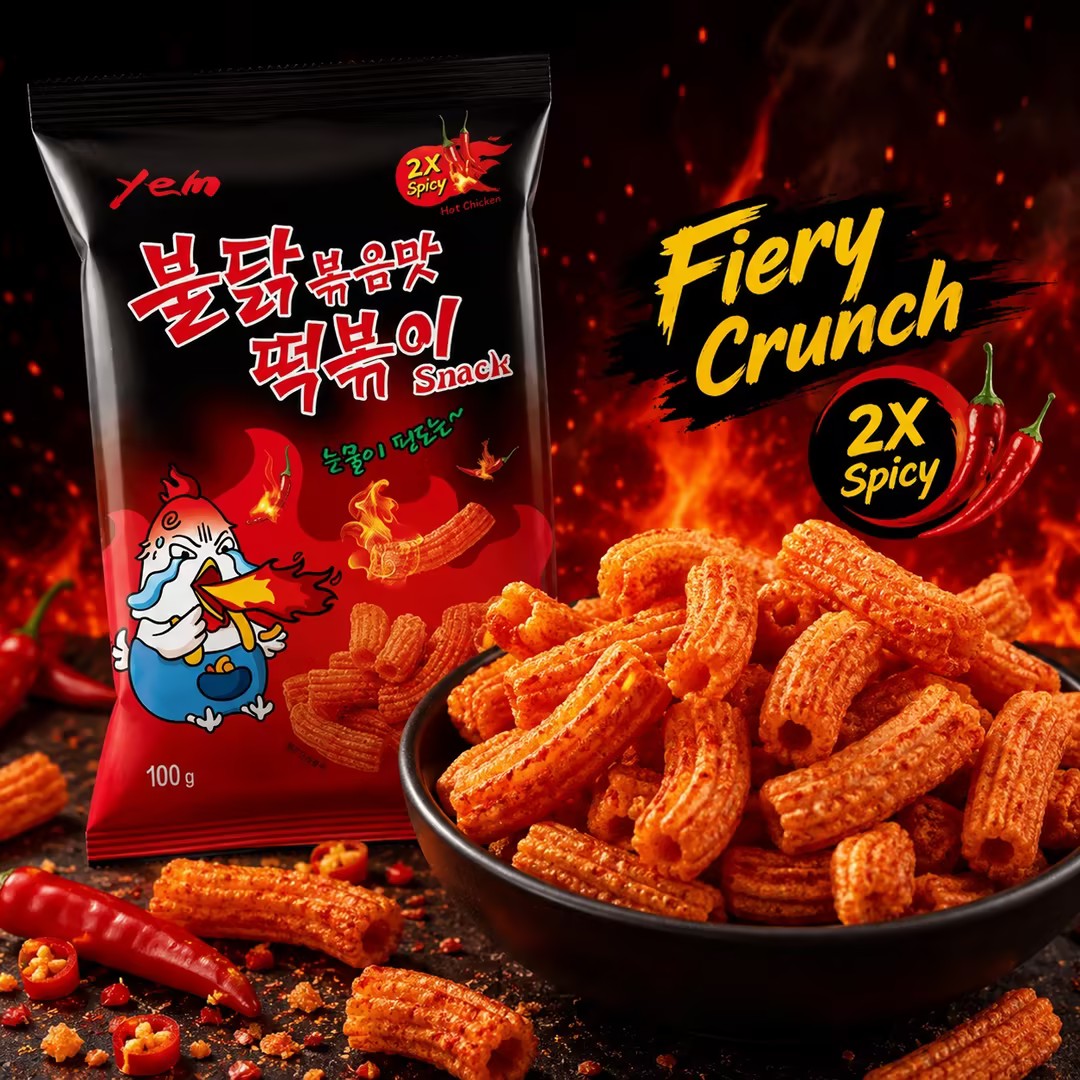 YEM lobster-flavored rice cake strips + turkey-flavored rice cake strips + spicy turkey-flavored rice cake strips 100g/bag