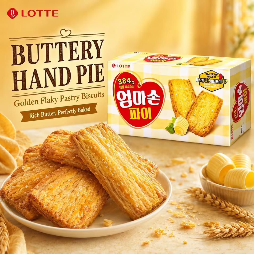 Lotte Mom's Hand Pie Biscuits 127g