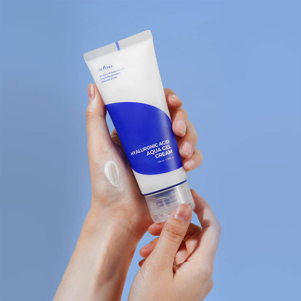 IsNtree Hyaluronic Acid Aqua Gel Cream 100ml, Best for  All Skin Types Especially Oily and Combination Skin