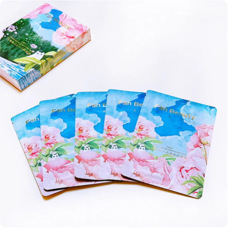 FAN BEAUTY DIARY Secret Peony Luminous Pink Deep Hydrating Facial Mask 5Pcs