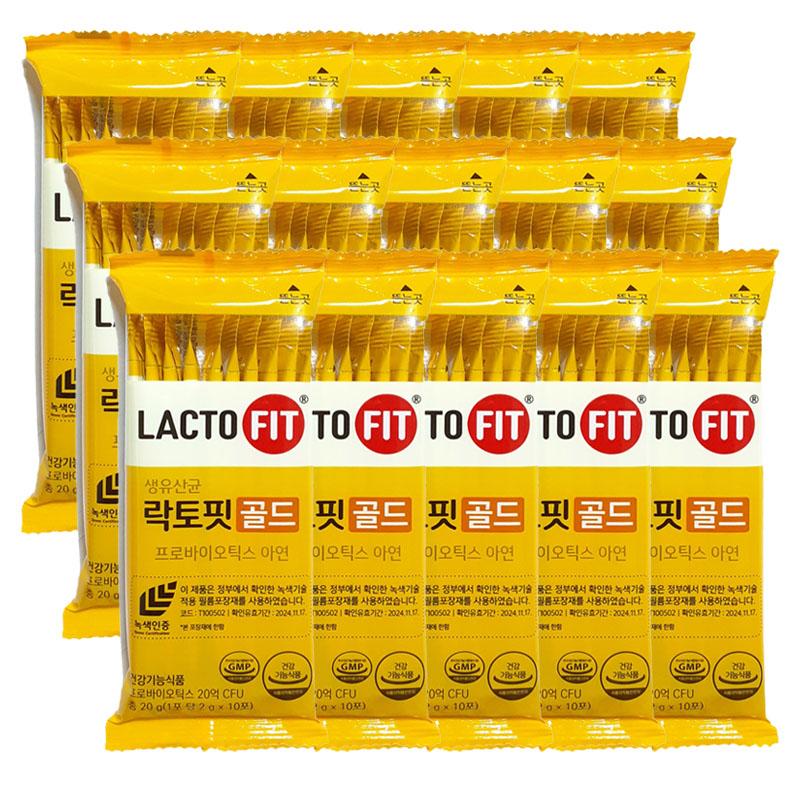 Chong Kun Dang Health LACTO FIT Probiotics Gold 100g*3boxes
