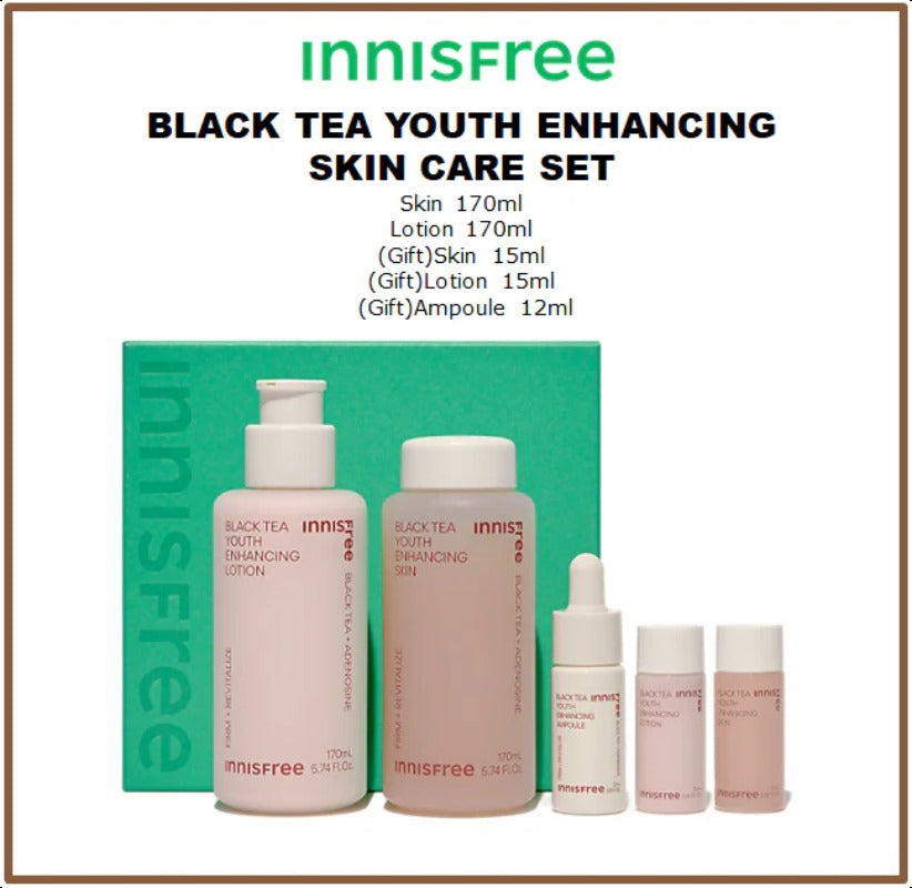 Innisfree Black Tea Ampoule Skincare Set