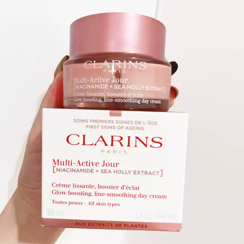 Clarins Multi-Active Nuit (Niacinamide + Sea Holly Extract) Day Night Cream  All Type Skin  -50ML