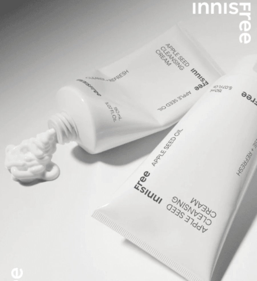 Innisfree Apple Seed Cleansing Cream 150ml/23NEW Bija Trouble-New Cleansing Foam 150ml/Cleanser #NEW Volcanic Pore 150g/Cleanser #NEW Green Tea 150ml/NEW Apple Seed Cleansing cream 150ml