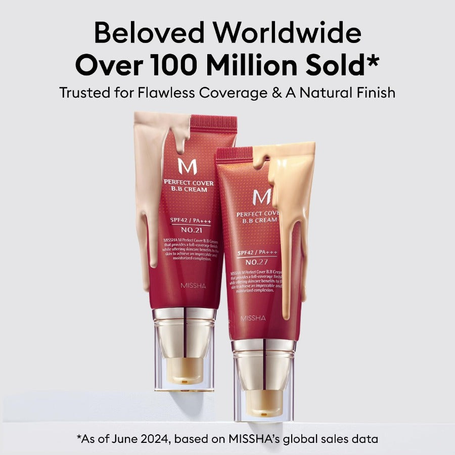 MISSHA M Perfect Cover BB Cream No.23 Natural Beige -Light - Light With Cool Undertone SPF 42 PA +++ 1.69 Fl Oz - Tinted Moisturizer For Face With SPF