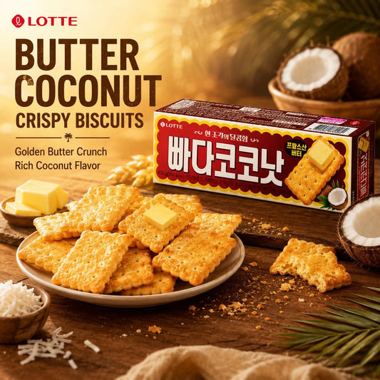 Lotte Butter Coconut Crispy Biscuits 100g