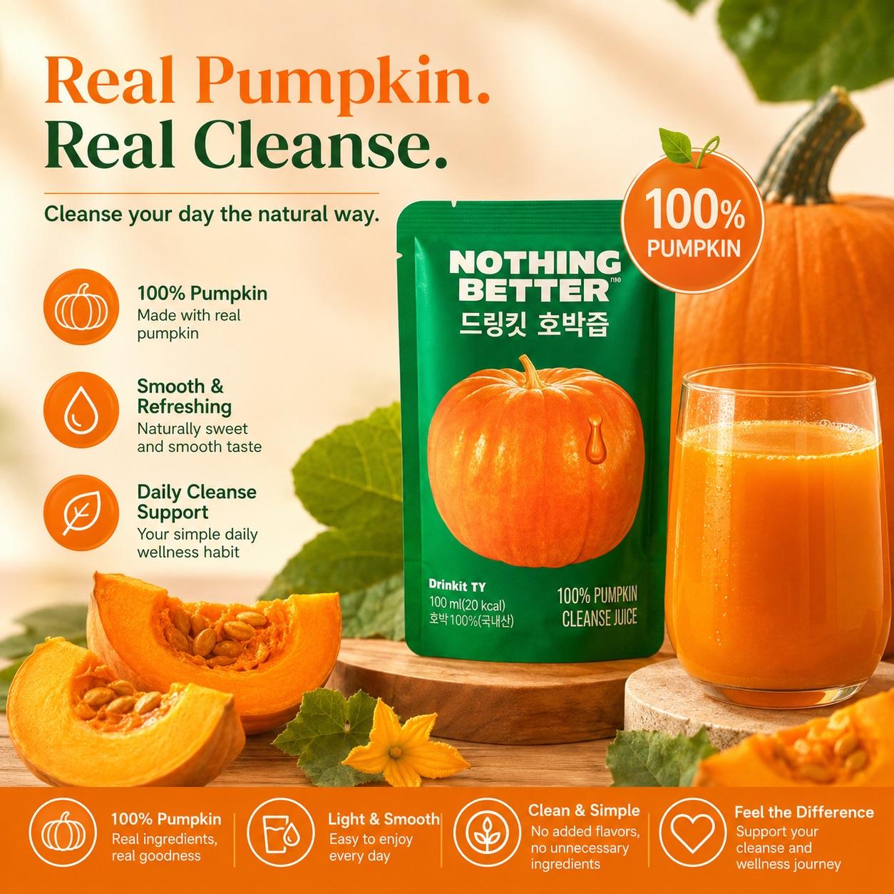 NOTHING BETTER Drink It Pumpkin Cleanse Juice 100ml